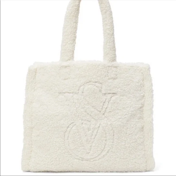 NWT Victoria”s Secret Sherpa Tote Bag - Picture 1 of 6